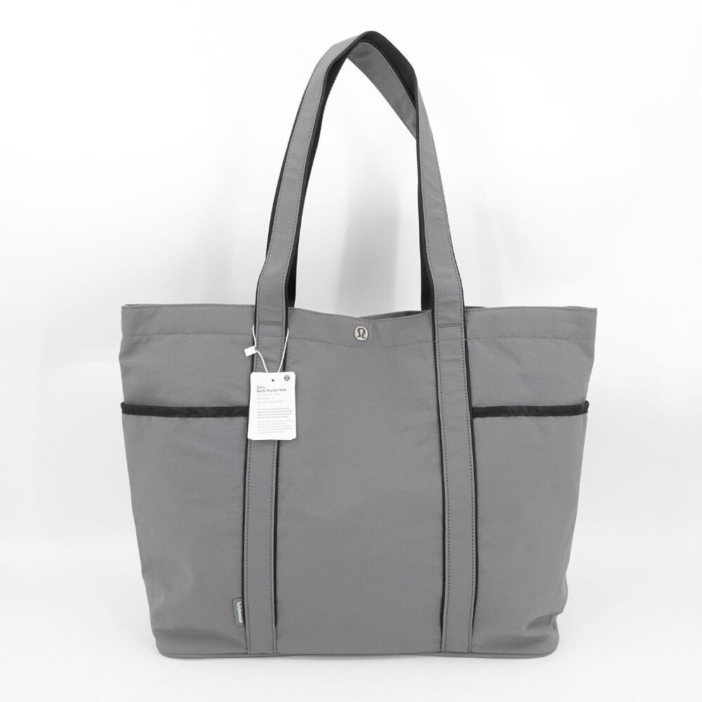 Lululemon Daily Multi-Pocket Tote Bag 20L Gray Eucalyptus Legacy Green OS - Picture 3 of 12